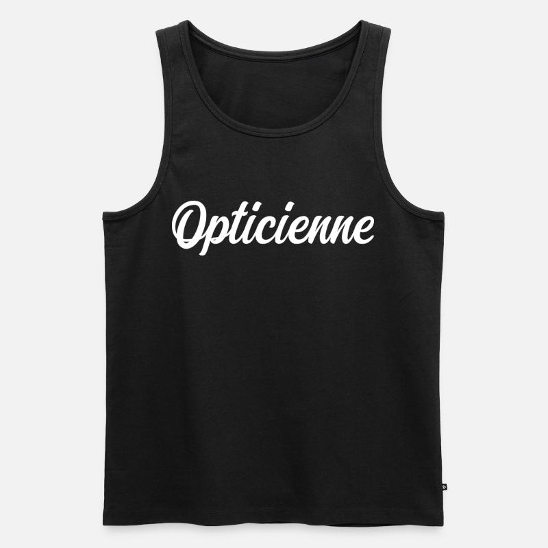 Optiker - Männer Premium Bio Tank Top - Schwarz