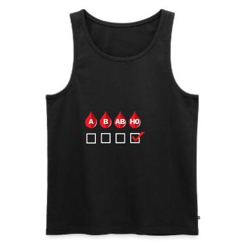 Hobby model railway funny railroad design - Men's Premium Organic Tank Top - black - Front - AI Model Male 178 light (178cm)