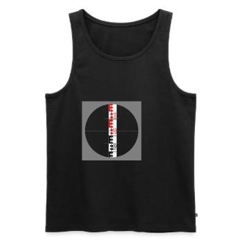 Geodäsie Vermessungstechnik Nivellierlatte - Männer Premium Bio Tank Top - Schwarz - Vorne - AI Model Male 178 light (178cm)
