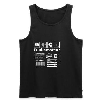 Cooles Amateurfunk Funkamateur Funker HAM Geschenk - Männer Premium Bio Tank Top - Schwarz - Vorne - AI Model Male 178 light (178cm)