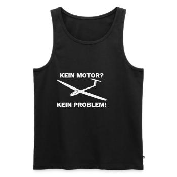 Segelfliegen Segelflugzeug Thermik - Männer Premium Bio Tank Top - Schwarz - Vorne - AI Model Male 178 light (178cm)