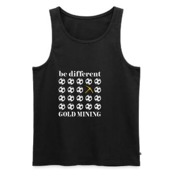 Goldschürfen Goldwaschen cooles different Design - Männer Premium Bio Tank Top - Schwarz - Vorne - AI Model Male 178 light (178cm)