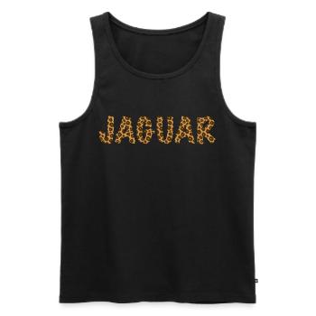 Jaguar Animal Print - Männer Premium Bio Tank Top - Schwarz - Vorne - AI Model Male 178 light (178cm)