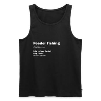 Feederfischen Feederangeln Feedern Feeder Fishing - Men's Premium Organic Tank Top - black - Front - AI Model Male 178 light (178cm)
