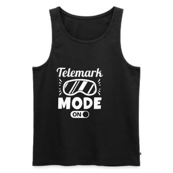 Telemark Ski Touring Ski Heel Frei Freeheeler Mode - Men's Premium Organic Tank Top - black - Front - AI Model Male 178 light (178cm)