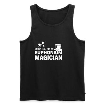 Euphonium Eufonium Brass Tuba Horn Saying - Men's Premium Organic Tank Top - black - Front - Michal (187cm)