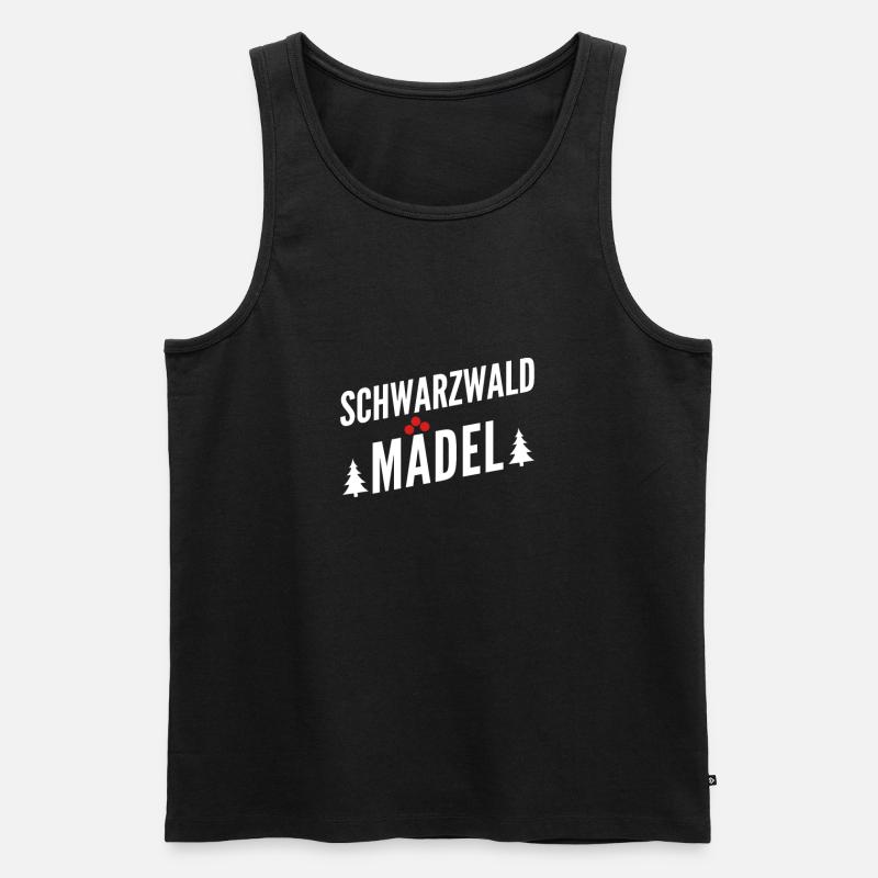 Schwarzwaldmädel - Männer Premium Bio Tank Top - Schwarz