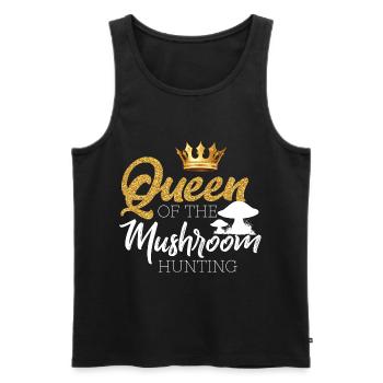 Mushroom pickers and mushroom friends - Men's Premium Organic Tank Top - black - Front - Michal (187cm)