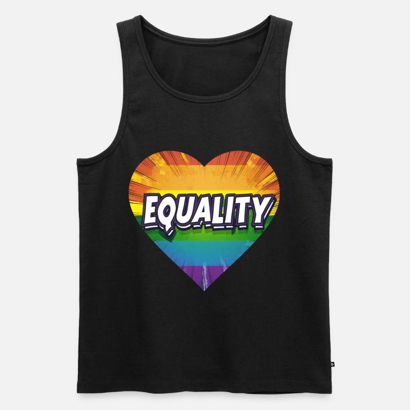 LGBTQ Equality - Männer Premium Bio Tank Top - Schwarz