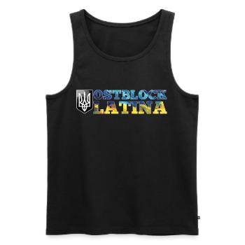 Ostblock Latina Ukrainerin Ukraine Geschenk - Männer Premium Bio Tank Top - Schwarz - Vorne - AI Model Male 178 light (178cm)