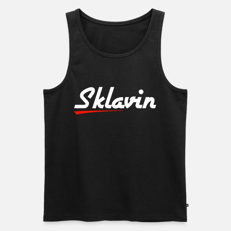 Sklavin - Männer Premium Bio Tank Top - Schwarz