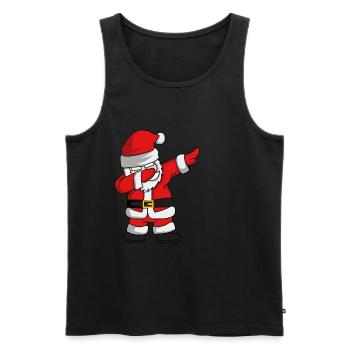 Dab Santa Claus gift idea gift - Men's Premium Organic Tank Top - black - Front - AI Model Male 178 light (178cm)