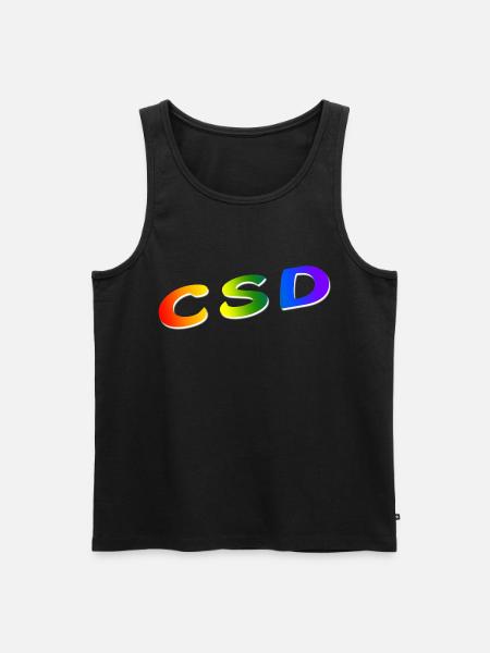 CSD - Men's Premium Organic Tank Top - black