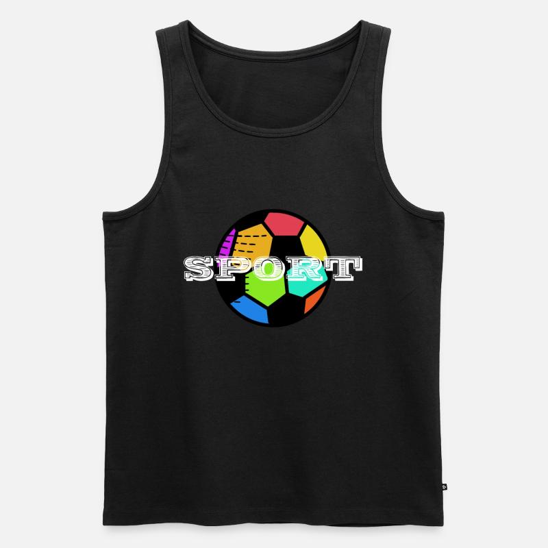Sport - Männer Premium Bio Tank Top - Schwarz