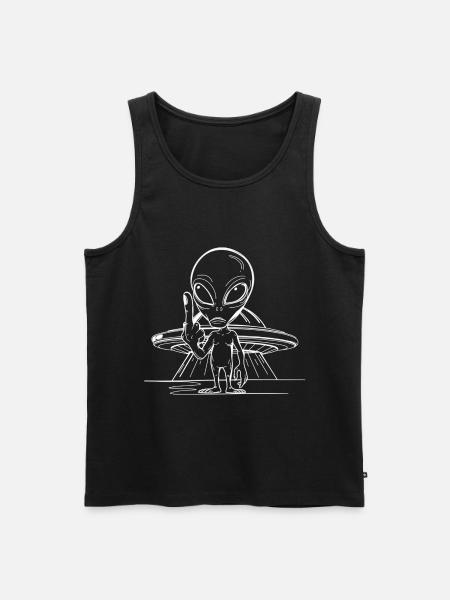 Alien2 - Männer Premium Bio Tank Top - Schwarz