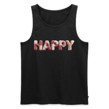 Motif joyeux pour femmes Hommes Fans de fautes de frappe - Débardeur bio Premium Homme - noir - Devant - Michal (187cm)