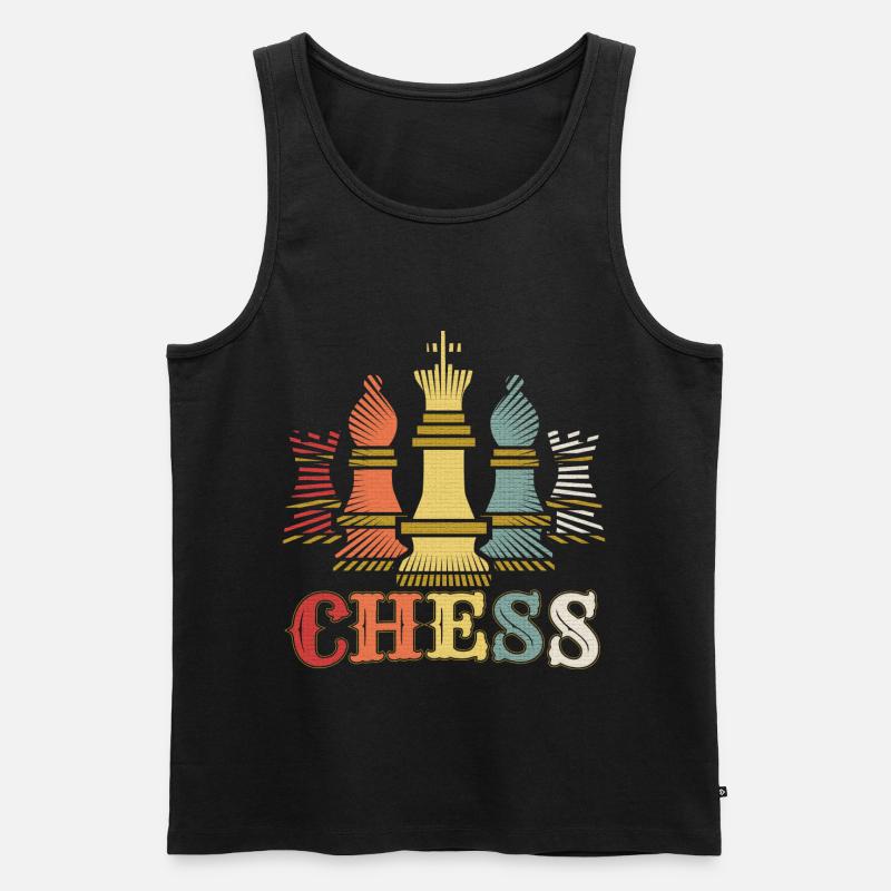 Schach - Männer Premium Bio Tank Top - Schwarz