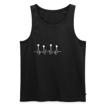 Geschenk für Auto Tuning - Männer Premium Bio Tank Top - Schwarz - Vorne - AI Model Male 178 light (178cm)
