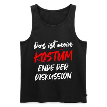Das Ist Mein Kostüm Ende Der Diskussion - Männer Premium Bio Tank Top - Schwarz - Vorne - Michal (187cm)