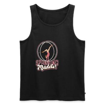 Rhönradturnen Mädchen Rhönradturnerin Rhönrad - Männer Premium Bio Tank Top - Schwarz - Vorne - Michal (187cm)
