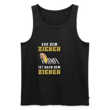 Dark Techno Koksnase Kokser Druffi - Männer Premium Bio Tank Top - Schwarz - Vorne - AI Model Male 178 light (178cm)