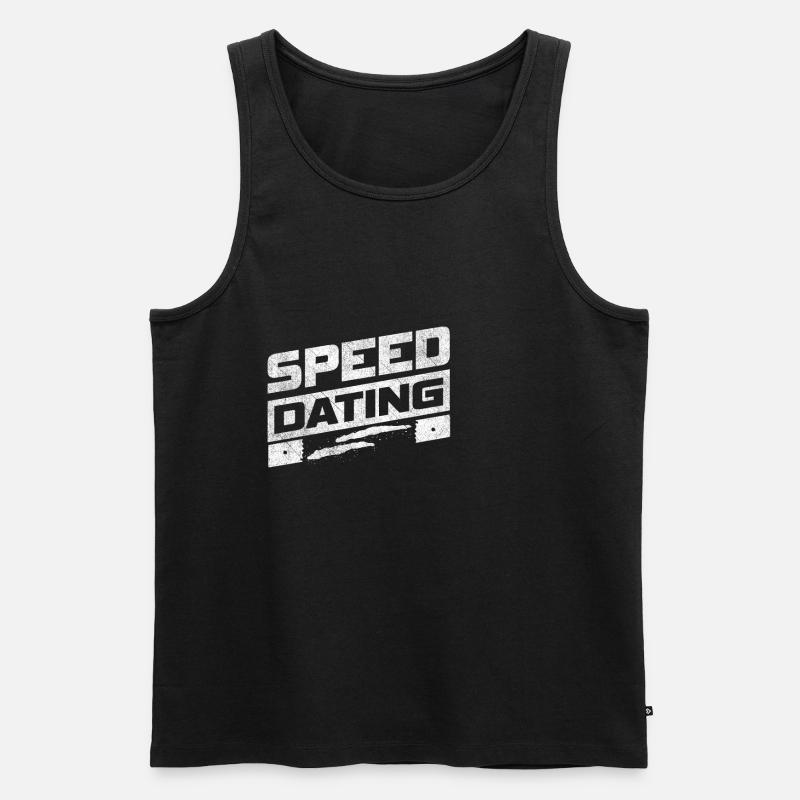 Techno Raver Druffi - Männer Premium Bio Tank Top - Schwarz