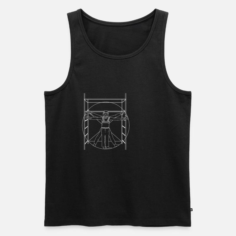 Gerüstbauer - Männer Premium Bio Tank Top - Schwarz