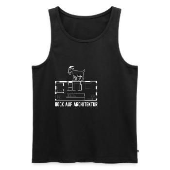 Architektur - Männer Premium Bio Tank Top - Schwarz - Vorne - Michal (187cm)