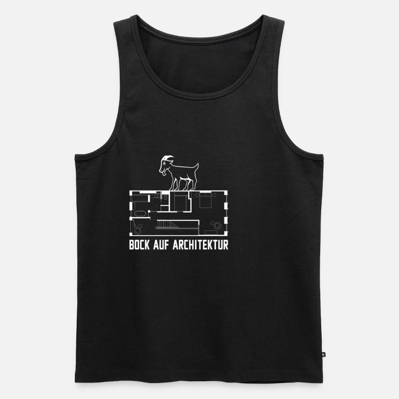 Architektur - Männer Premium Bio Tank Top - Schwarz