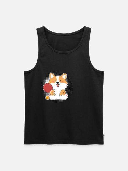 Table tennis - Men's Premium Organic Tank Top - black