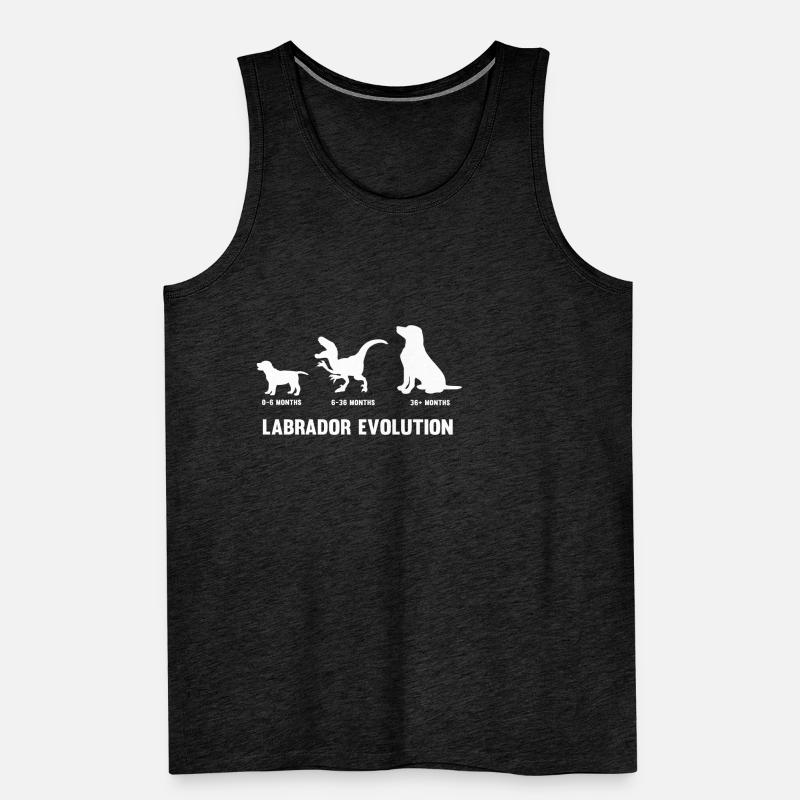 Labrador Evolution for a Labrador dog owner Men's Premium Organic Tank Top