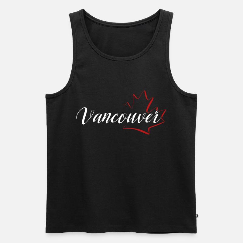 Vancouver Maple Leaf - Männer Premium Bio Tank Top - Schwarz