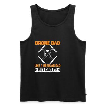 Conception quadrocopter pour votre drones volants - Débardeur bio Premium Homme - noir - Devant - Michal (187cm)