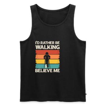Knochenbruch Spruch für einen Freund mit einem - Männer Premium Bio Tank Top - Schwarz - Vorne - Michal (187cm)