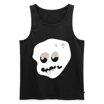 Zombie Head T-Shirt - Men's Premium Organic Tank Top - black - Front - Michal (187cm)