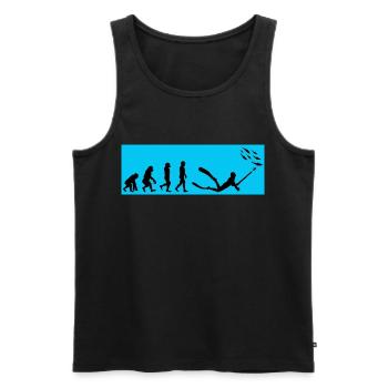 Pêche sous-marine Pêche sous-marine Pêche au harpon - Débardeur bio Premium Homme - noir - Devant - Michal (187cm)