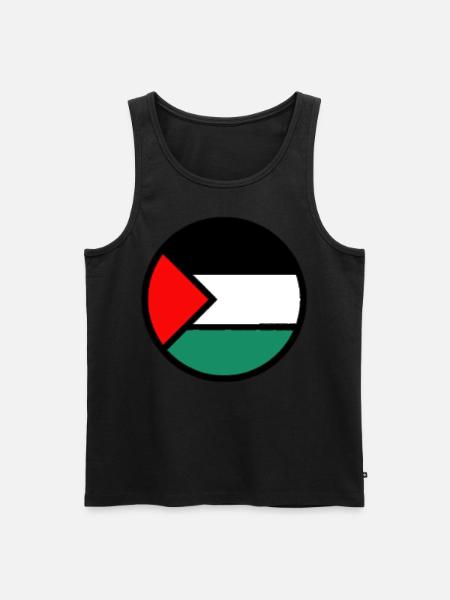Palestinian flag - Men's Premium Organic Tank Top - black