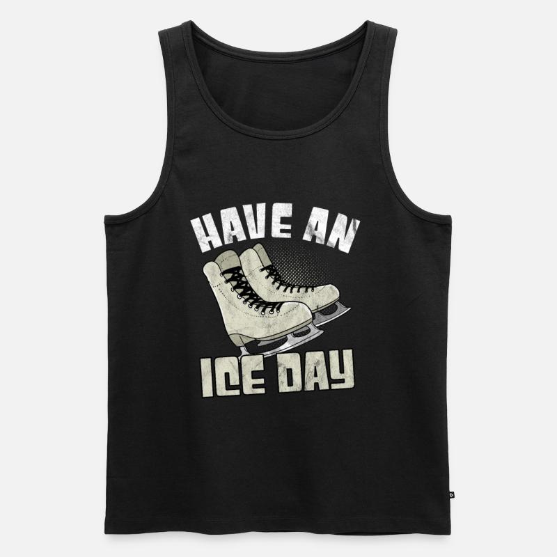 Eiskunstlauf - Männer Premium Bio Tank Top - Schwarz