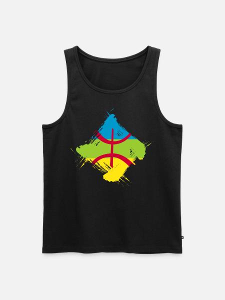 Amazigh - Men's Premium Organic Tank Top - black