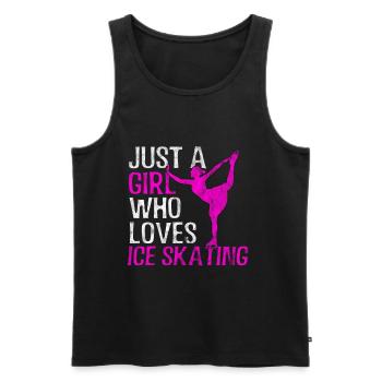 figure skating girls - Men's Premium Organic Tank Top - black - Front - Michal (187cm)