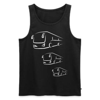 Bus Bus Bus School Bus Bus - Men's Premium Organic Tank Top - black - Front - AI Model Male 178 light (178cm)