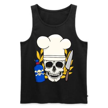 Poison Horror Kitchen Halloween Chef - Men's Premium Organic Tank Top - black - Front - Michal (187cm)