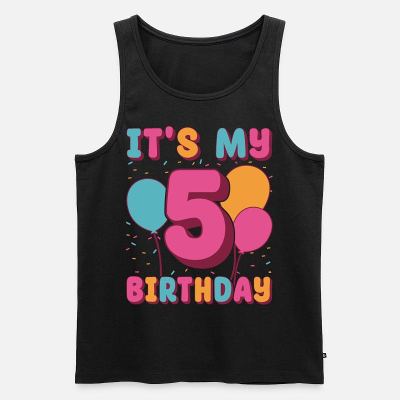 C’est mon 5e anniversaire - Débardeur bio Premium Homme - noir