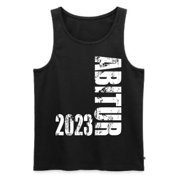 Abitur 2023 - Männer Premium Bio Tank Top - Schwarz - Vorne - Michal (187cm)