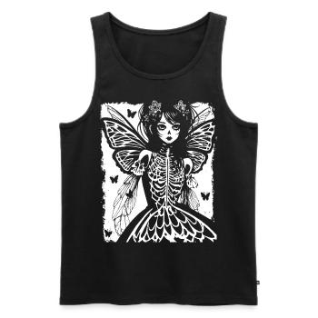 Fairycore Ästhetik Skelett Fee Goth Grunge G - Männer Premium Bio Tank Top - Schwarz - Vorne - Michal (187cm)