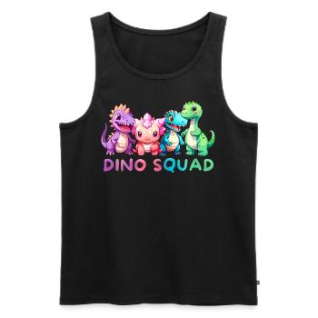 4 Buddys - The Dino Squad - Men's Premium Organic Tank Top - black - Front - Michal (187cm)