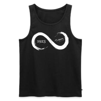Atatürk 1923 Mustafa Kemal Atatürk Cumhuriyet - Men's Premium Organic Tank Top - black - Front - Michal (187cm)