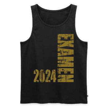 Examen 2024 - Männer Premium Bio Tank Top - Schwarz - Vorne - AI Model Male 178 light (178cm)
