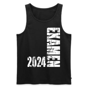 Examen 2024 - Männer Premium Bio Tank Top - Schwarz - Vorne - AI Model Male 178 light (178cm)