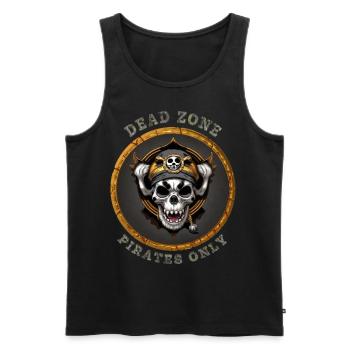 Dead Zone v9 - Männer Premium Bio Tank Top - Schwarz - Vorne - AI Model Male 178 light (178cm)